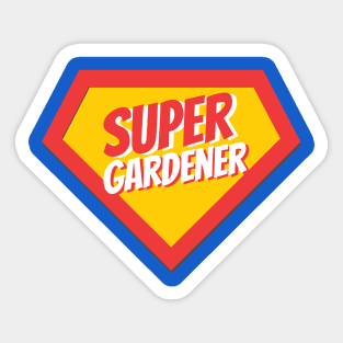 Gardener Gifts | Super Gardener Sticker